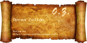 Oprea Zoltán névjegykártya